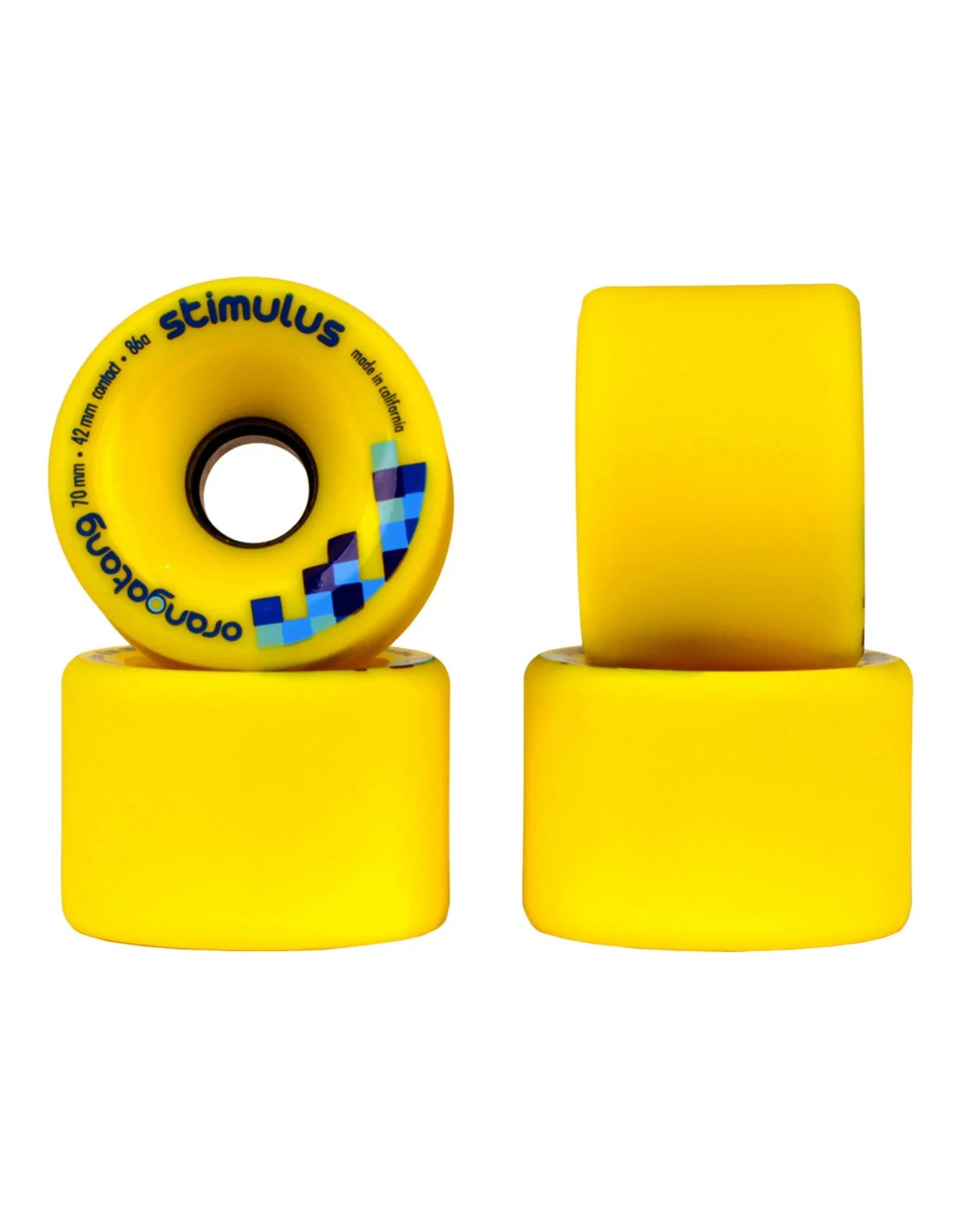 Orangatang Stimulus Wheels Yellow 70MM 86A - Image 5