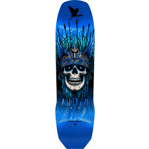 Powell Peralta Anderson Heron Skateboard Deck Blue Foil 8.45"