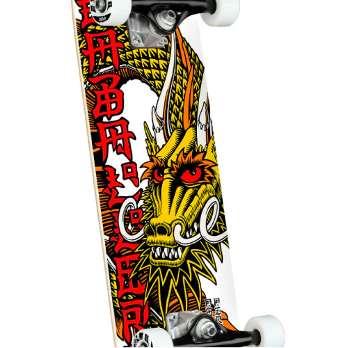 Powell Peralta Ban This Complete Skateboard White 8.25" - Image 2