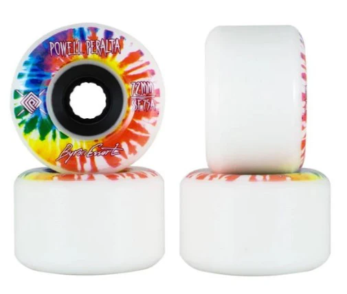 Powell Peralta Byron Essert Wheels White/Tie Dye 72MM 75A - Image 2