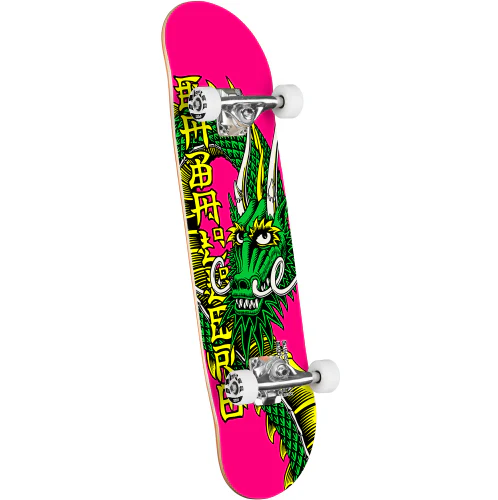 Powell Peralta Cabellero Ban This Complete Skateboard Pink 8.25"