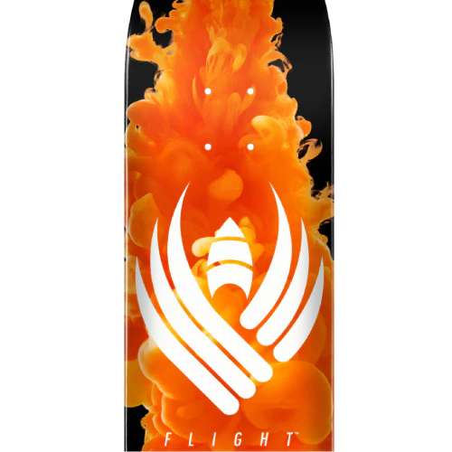 Powell Peralta Color Burst Flight Skateboard Deck Orange 9.0" - Image 2