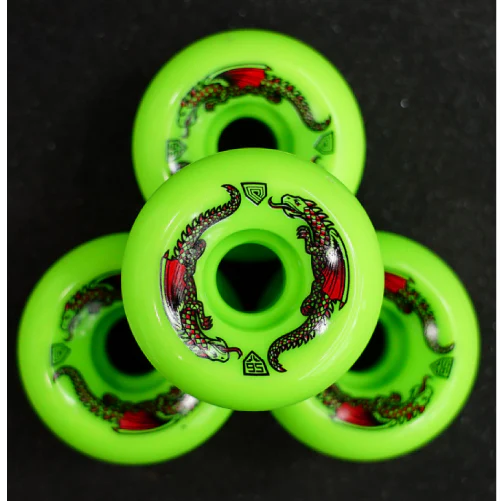 Powell Peralta Dragon Formula Wheels Green 56MM 93A - Image 2