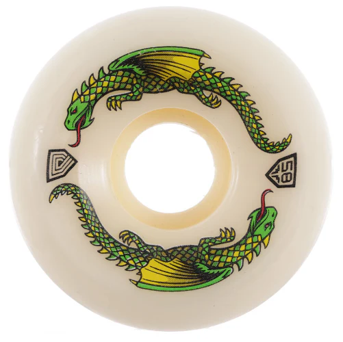 Powell Peralta Dragon Formula Wheels White 58MM 93A - Image 3