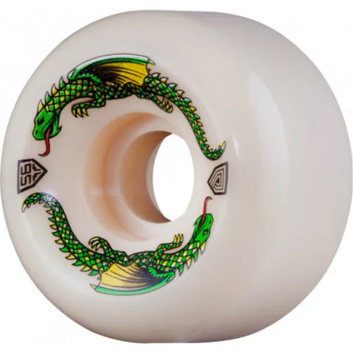 Powell Peralta Dragon Formula Wheels White 56MM 93A