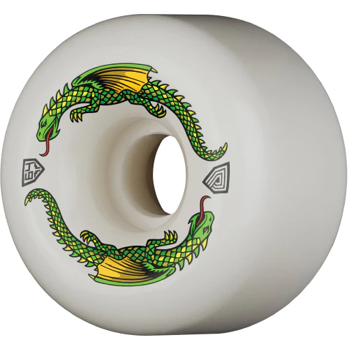 Powell Peralta Dragon Formula Wheels White 64MM 93A - Image 2
