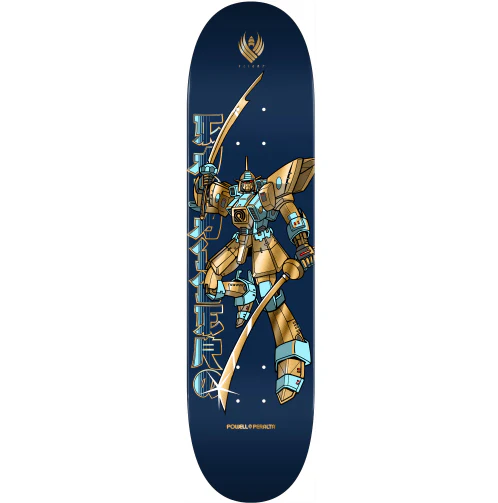 Powell Peralta Flight Caballero Gundam Skateboard Deck Blue 8.5"