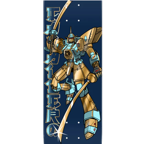 Powell Peralta Flight Caballero Gundam Skateboard Deck Blue 8.5" - Image 2