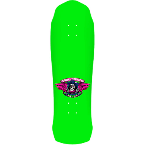 Powell Peralta Hiett Skull Skateboard Deck Green 9.5" - Image 3