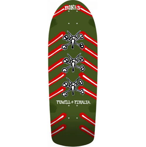 Powell Peralta OG Rat Bones Reissue Olive Green Skateboard Deck 10.0"