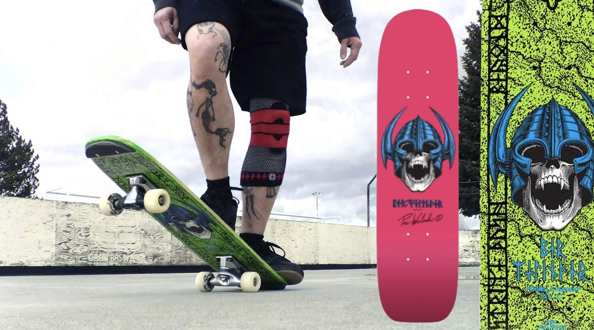 Powell Peralta Per Welinder OG Freestyle Hot Pink Reissue Skateboard Deck 7.25" - Image 3
