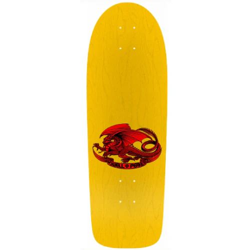 Powell Peralta Ray Rodriguez OG Skull and Sword Yellow Reissue Skateboard Deck 10" - Image 2