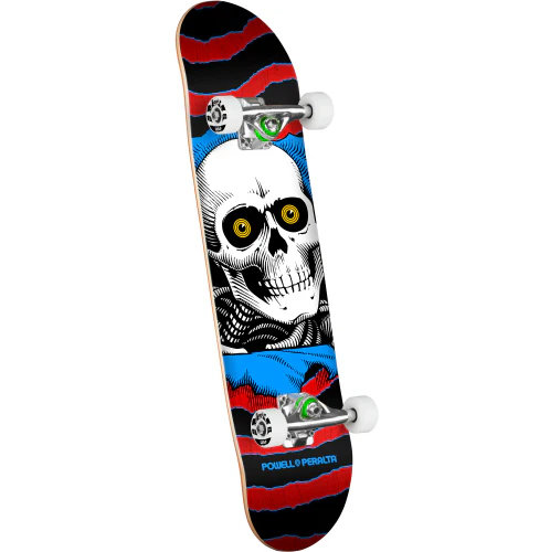 Powell Peralta Ripper Complete Skateboard Red Stain/Blue 7.0"