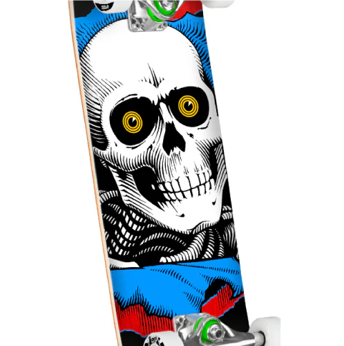 Powell Peralta Ripper Complete Skateboard Red Stain/Blue 7.0" - Image 2