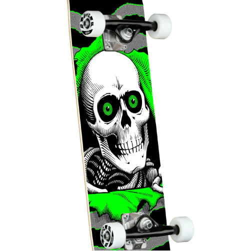 Powell Peralta Ripper One Off Complete Skateboard Silver, Green 8.0" - Image 2