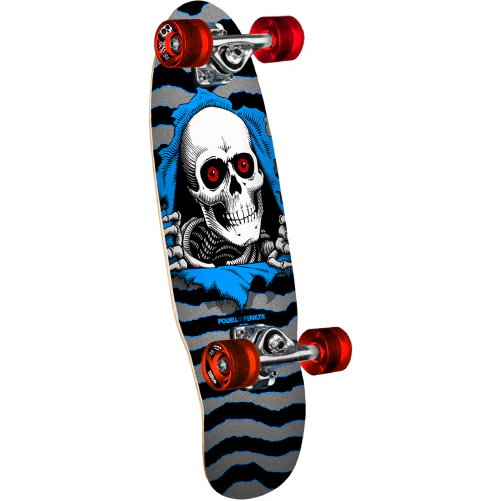 Powell Peralta Ripper Mini Cruiser Complete Silver/Blue 24"