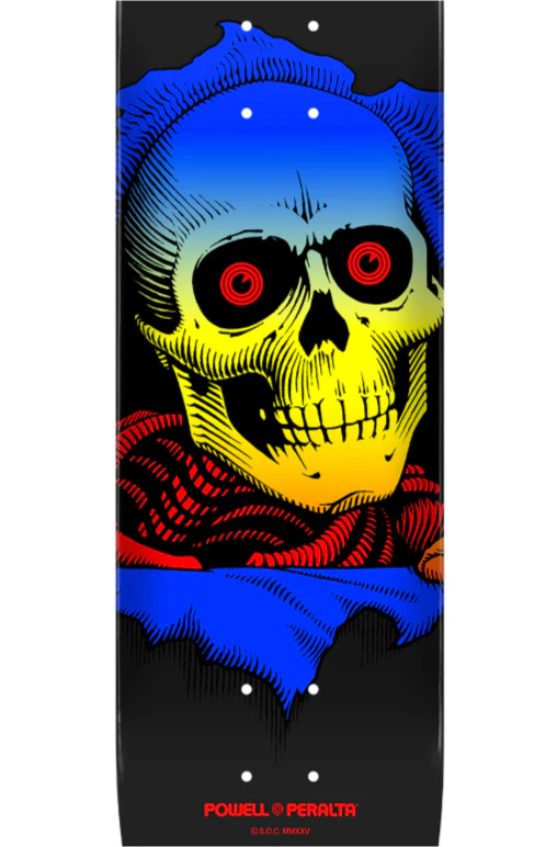 Powell Peralta Ripper Yellow Fade Skateboard Deck 8.5" - Image 2