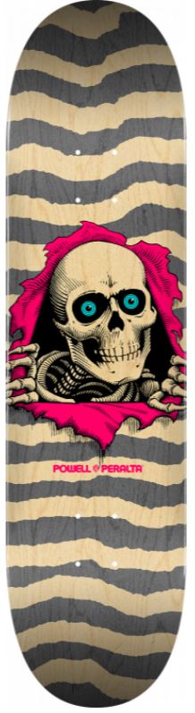 Powell Peralta Ripper Skateboard Deck Gray, Natural 8.25" - Image 2