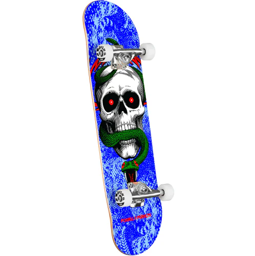 Powell Peralta Skull & Snake Complete Skateboard Blue 8.25"