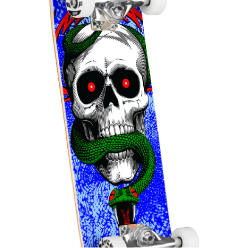 Powell Peralta Skull & Snake Complete Skateboard Blue 8.25" - Image 2