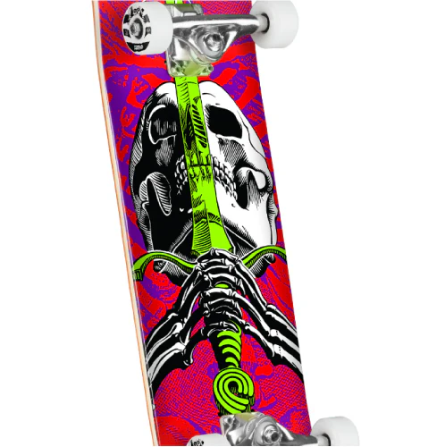Powell Peralta Skull & Sword Complete Skateboard Red/Purple 8.0" - Image 2