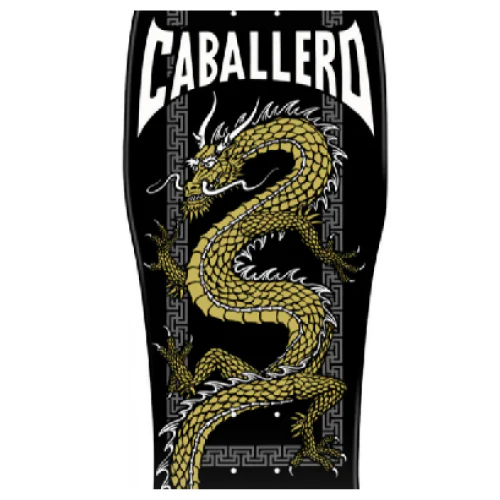 Powell Peralta Steve Caballero Chinese Dragon Black, Gold Reissue Skateboard Deck 10" - Image 2