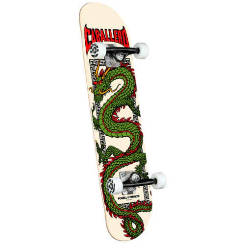 Powell Peralta Steve Caballero Chinese Dragon Complete Skateboard Ivory 7.5"