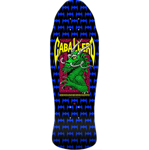 Powell Peralta Steve Caballero Street Dragon Black, Blue Reissue Skateboard Deck 9.625"