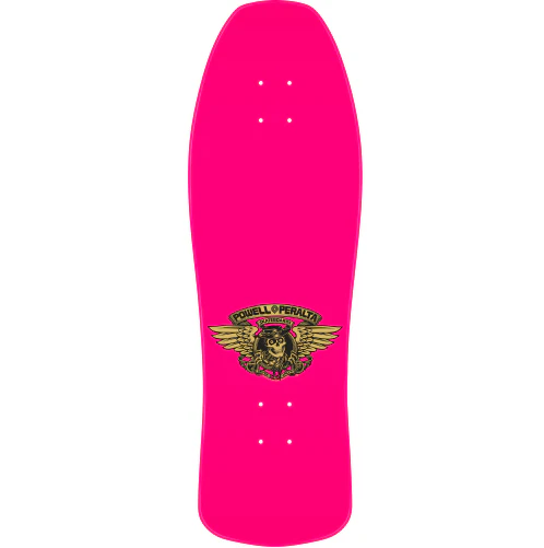 Powell Peralta Underhill Reissue Skateboard Deck Pink/Gold Foil 9.9" - Image 3