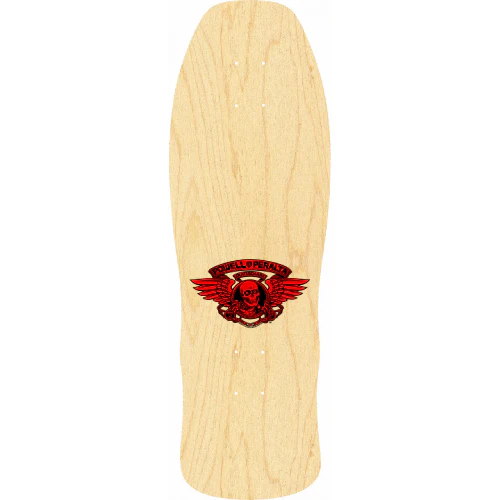 Powell Peralta Per Welinder Nordic Skull Natural Reissue Skateboard Deck 9.625" - Image 2