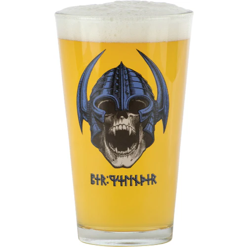 Powell Peralta Welinder Nordic Skull Pint Glass - Image 2