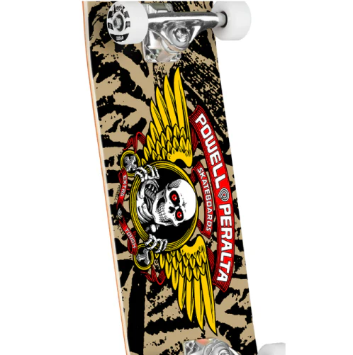 Powell Peralta Winged Ripper Complete Skateboard Khaki/Black 8" - Image 2