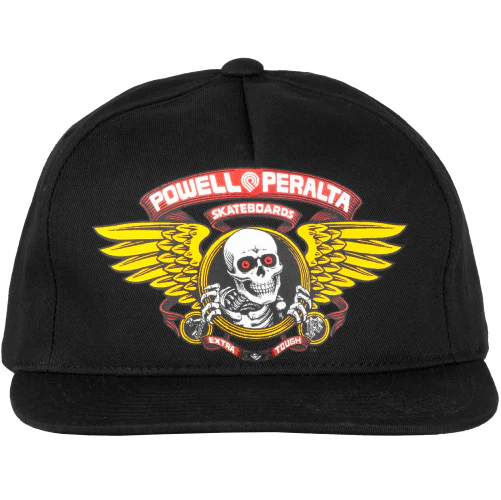 Powell Peralta Winged Ripper Snapback Hat - Black - Image 2
