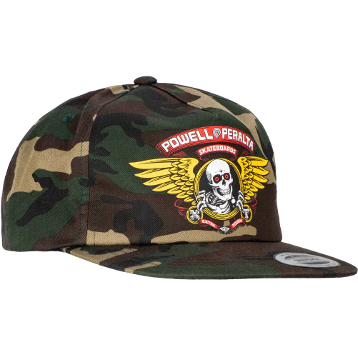 Powell Peralta Winged Ripper Snapback Hat - Camo