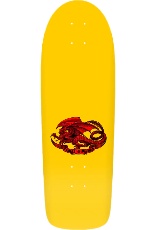 Powell Peralta X Bruce Lee Skull & Nunchucks Yellow Skateboard Deck 10" - Image 3