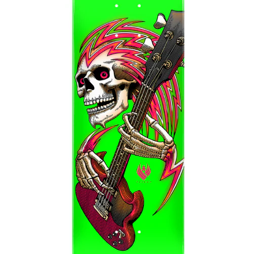 Powell Peralta X Metallica Collab Flight Skateboard Deck Lime Green 9.0" - Image 2