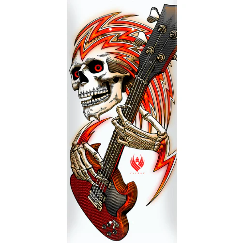 Powell Peralta X Metallica Collab Flight Skateboard Deck White 8.75" - Image 2