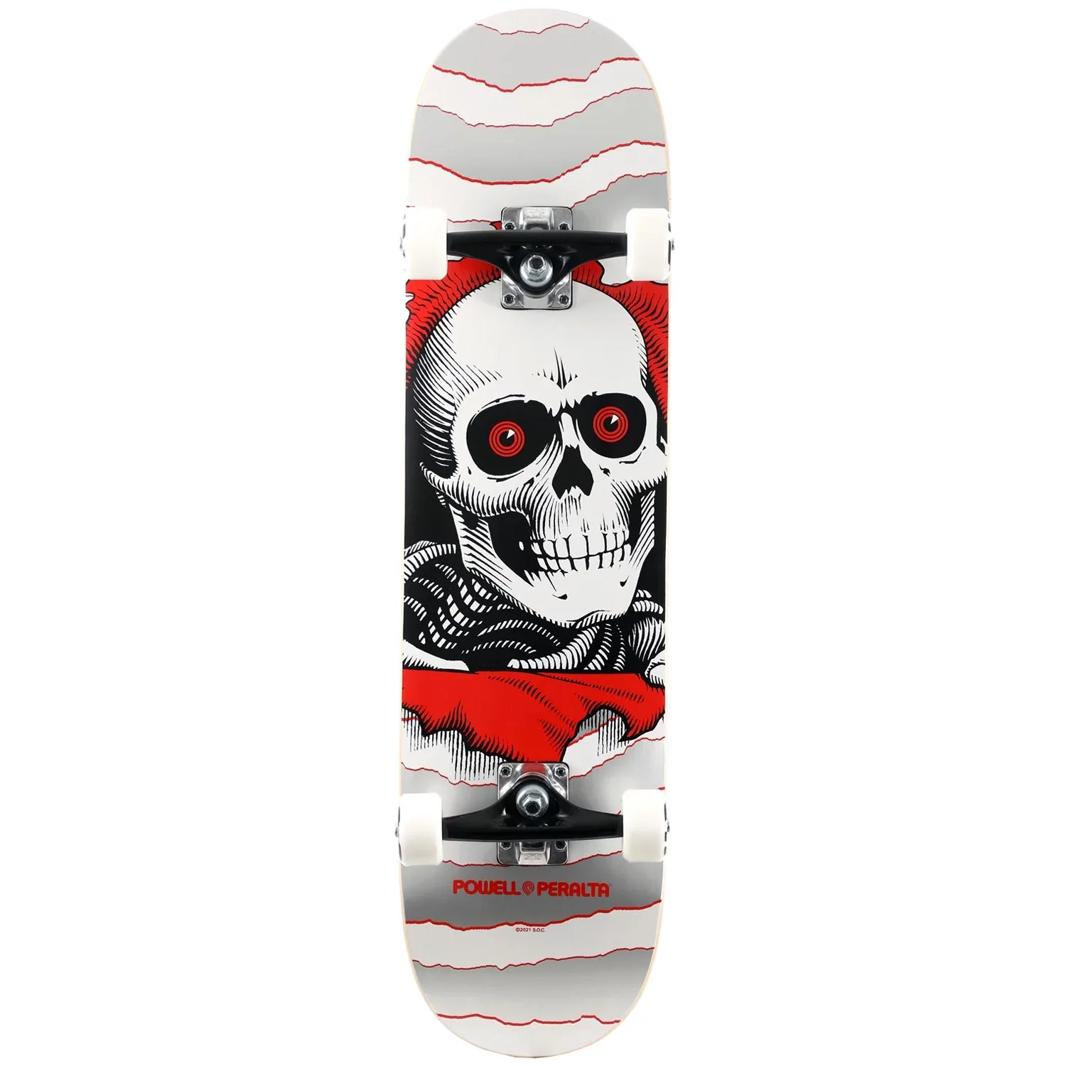 Powell Peralta Ripper Complete Skateboard Silver 8.0"