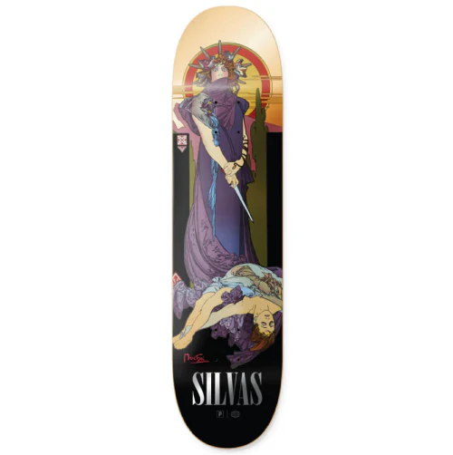 Primitive Silvas Tragedy Skateboard Deck 8.25"
