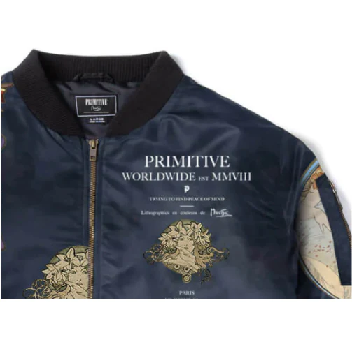 Primitive Tragedy Bomber Jacket - Black - Image 2