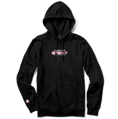 Primitive X Demon Slayer Nezuko Kamado Hooded Sweatshirt - Black - Image 2