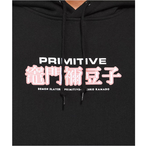 Primitive X Demon Slayer Nezuko Kamado Hooded Sweatshirt - Black - Image 6