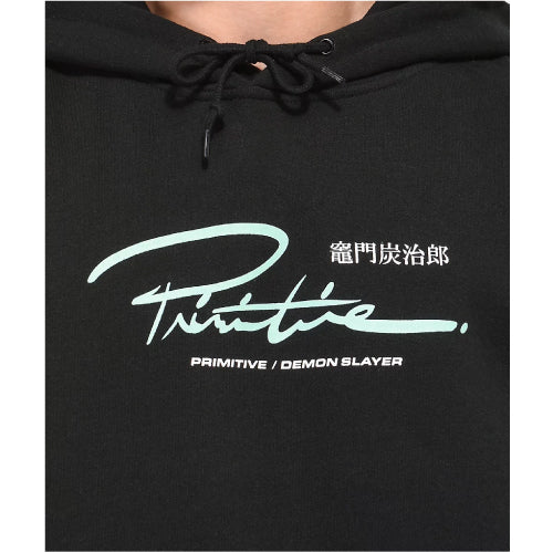 Primitive X Demon Slayer Tanjiro Hooded Sweatshirt - Black - Image 5