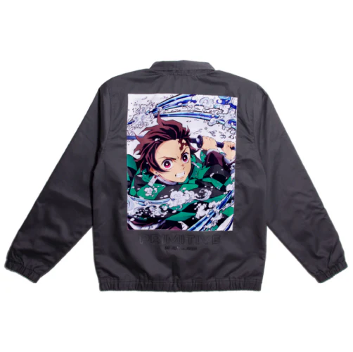 Primitive X Demon Slayer Tanjiro Utility Jacket - Charcoal