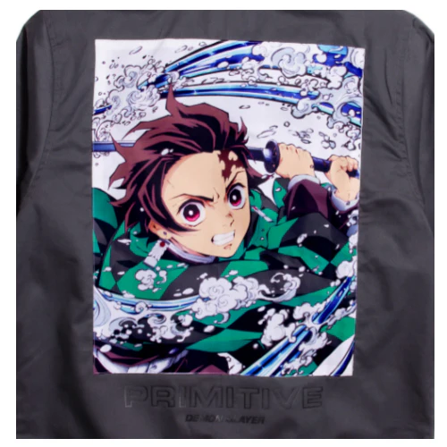 Primitive X Demon Slayer Tanjiro Utility Jacket - Charcoal - Image 3