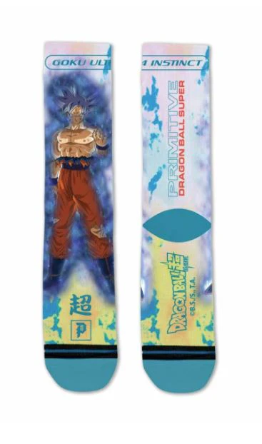Primitive X Dragon Ball Super Goku Ultra Instinct Socks - Teal Multi