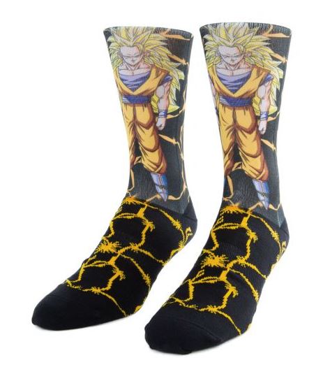 Primitive X Dragon Ball Z Goku Power Level Crew Socks - Image 3