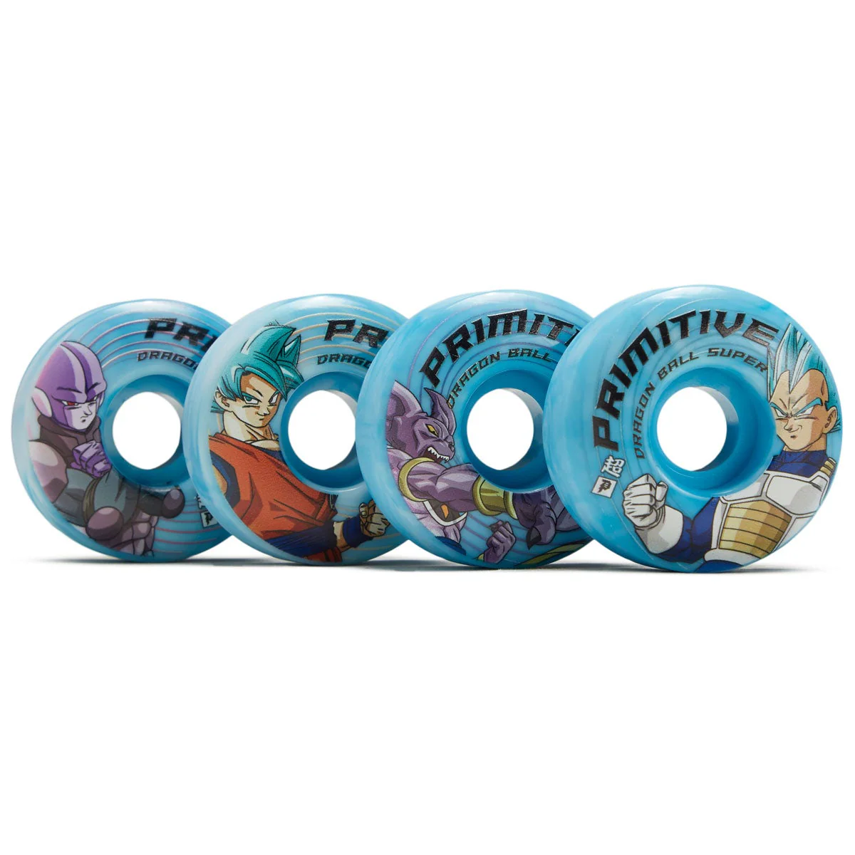 Primitive x Dragon Ball DBS2 Survival Team Wheel Blue Swirl 52MM 101A - Image 3