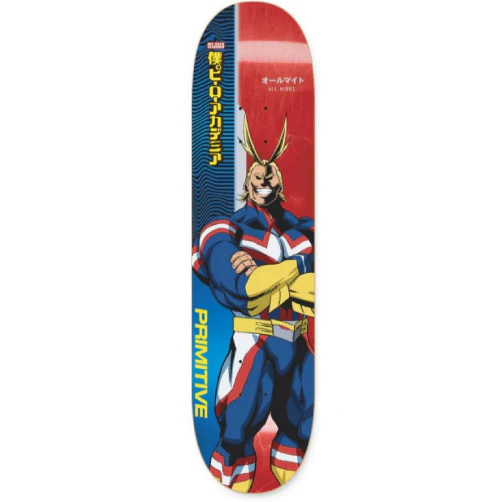 Primitive X My Hero Academia All Might Skateboard Deck 8.0"