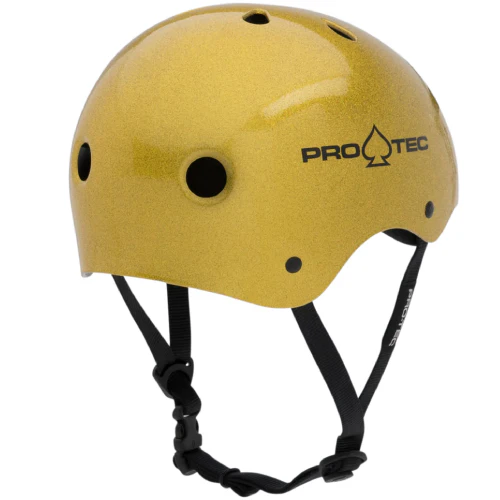Pro-Tec Classic Skate Helmet - Gold Flake - Image 3